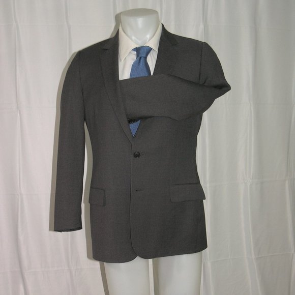 Dior Homme SS2010 Solid Gray Two Suit Jacket